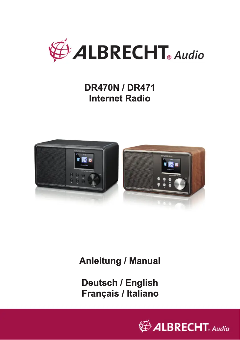 Página 1 del manual Manual de usuario Albrecht DR 470 N