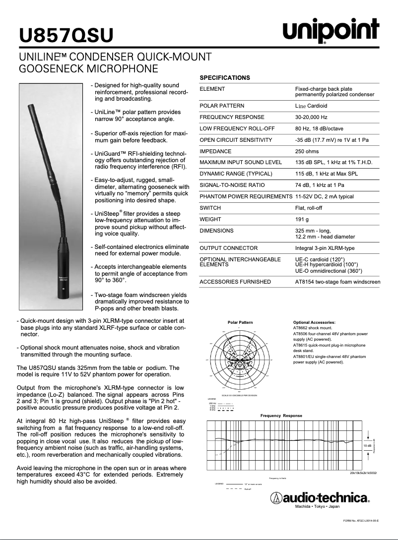 Imagen de la primera página del manual del dispositivo U857QSU