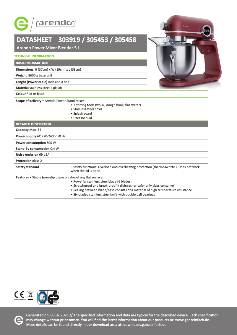 Imagen de la primera página del manual del dispositivo 303919