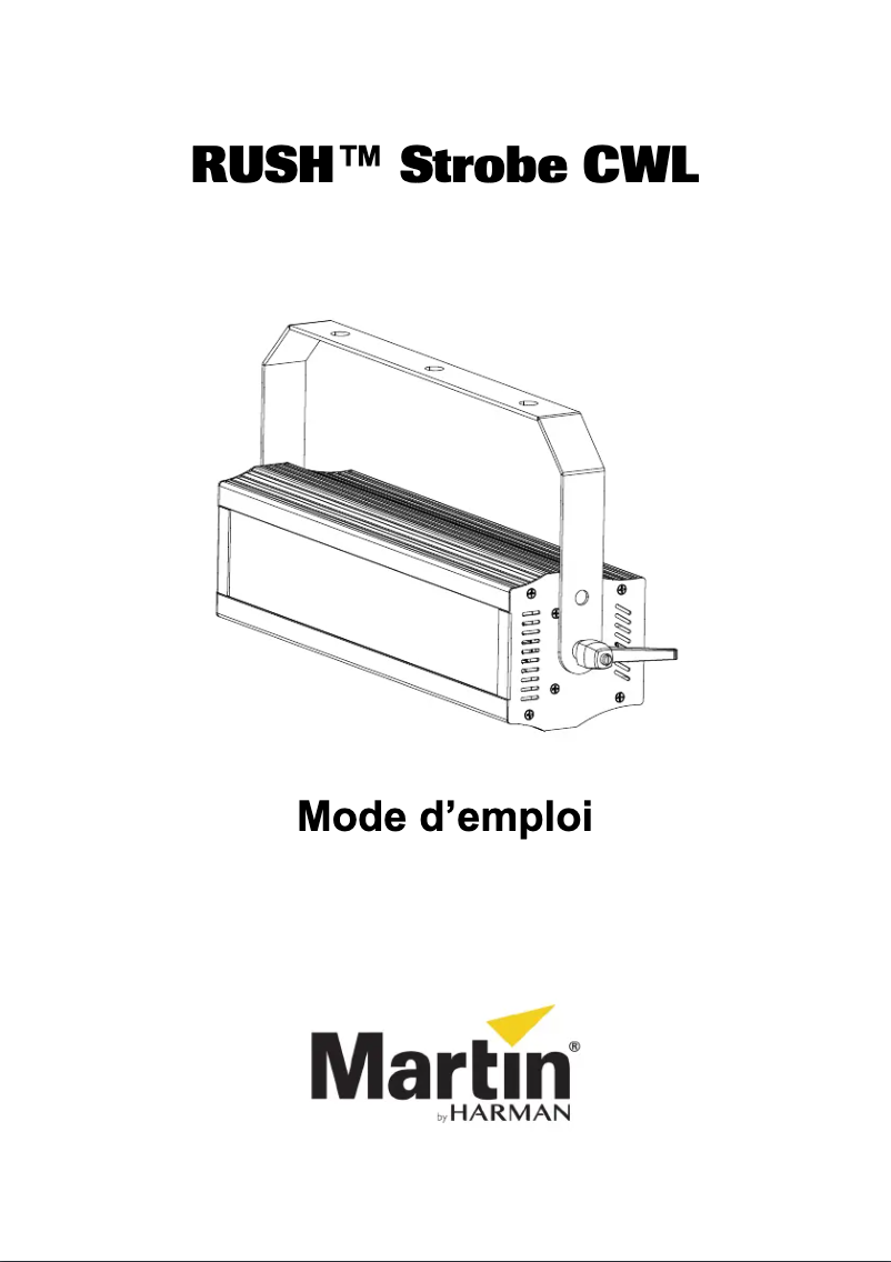 Imagen de la primera página del manual del dispositivo RUSH Strobe CWL
