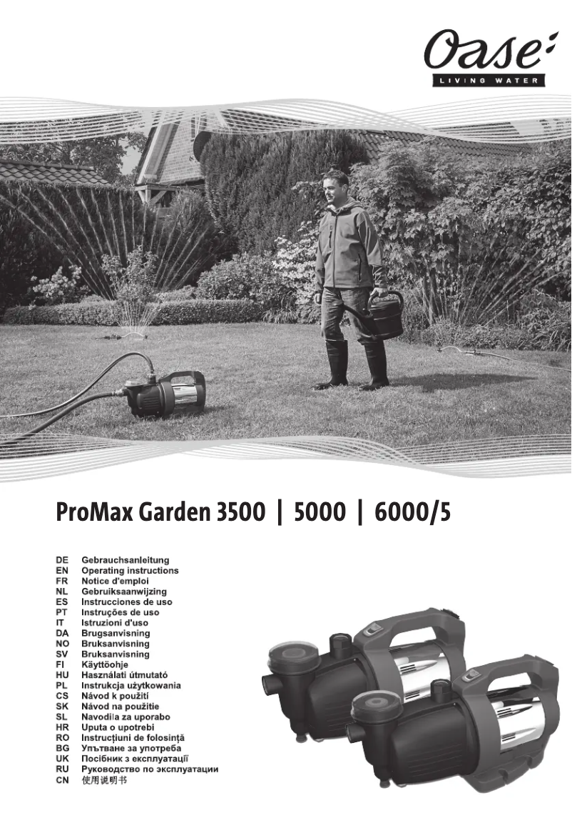 Imagen de la primera página del manual del dispositivo ProMax Garden 3500