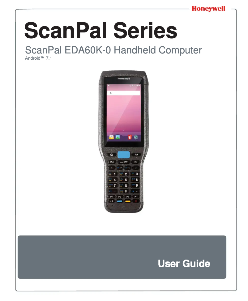 Página 1 del manual Manual de usuario Honeywell ScanPal EDA60K