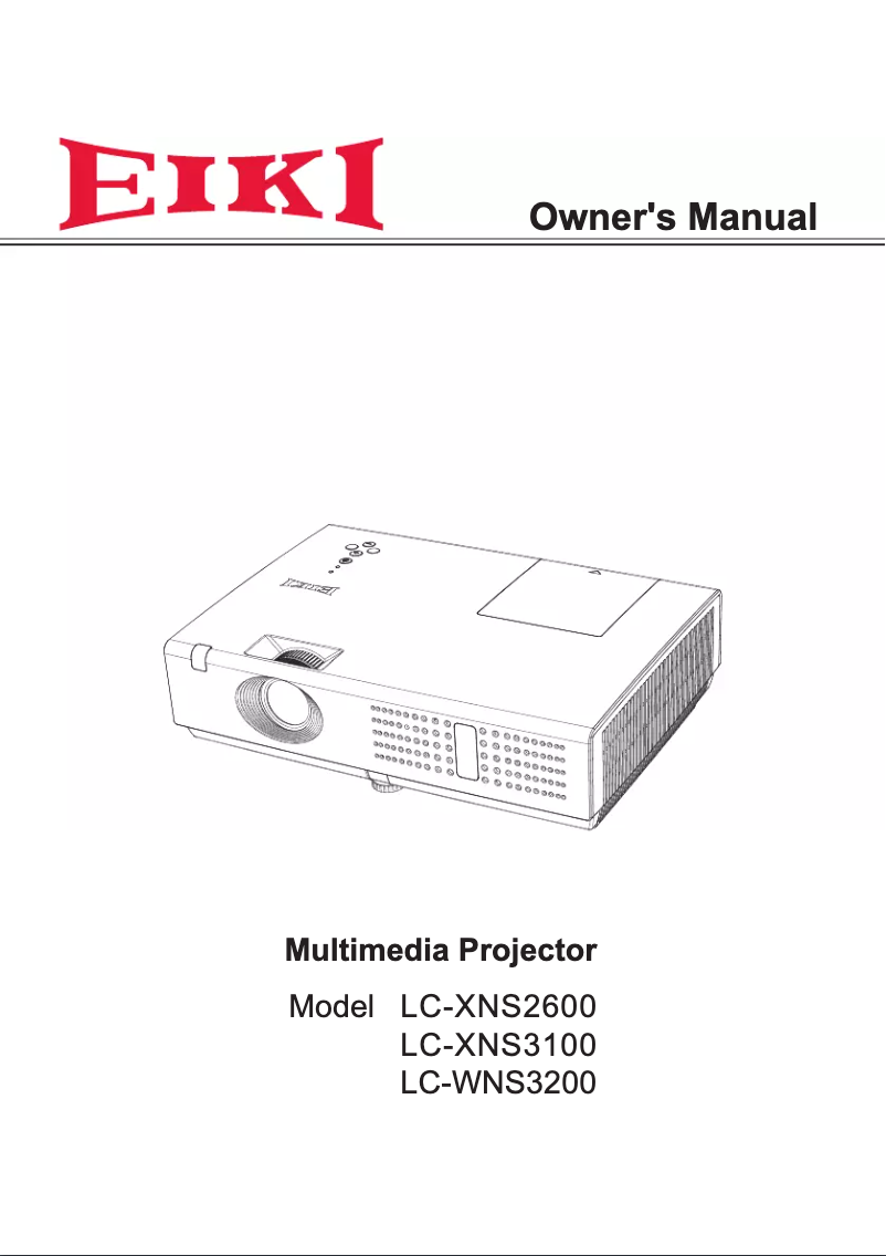 Imagen de la primera página del manual del dispositivo LC-XNS3100