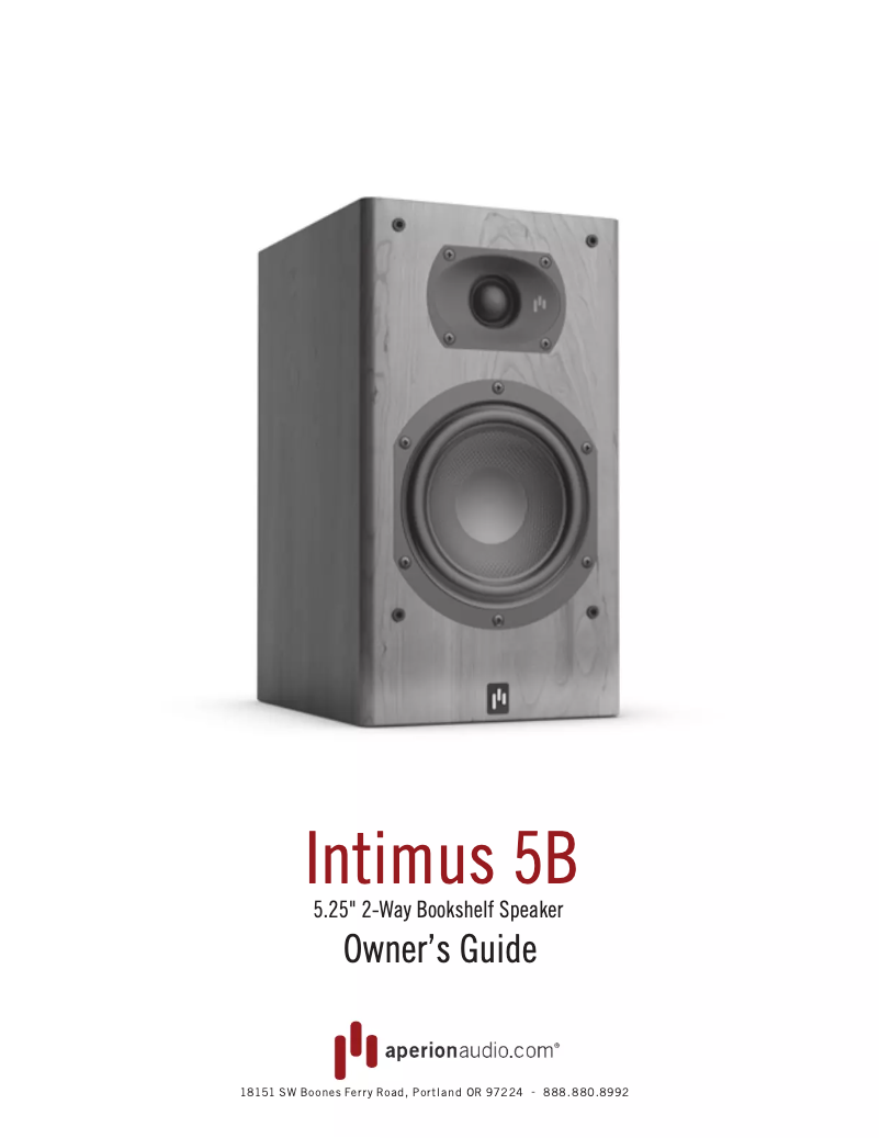 Imagen de la primera página del manual del dispositivo Intimus 5B