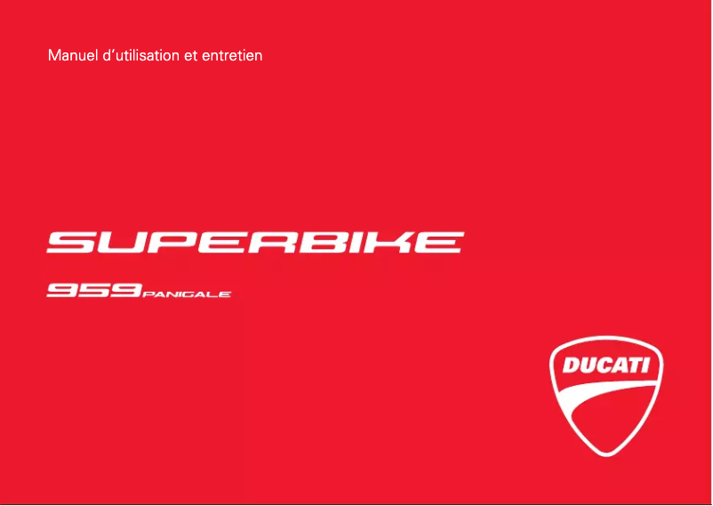 Página 1 del manual Manual de usuario Ducati 959 Panigale (2018)