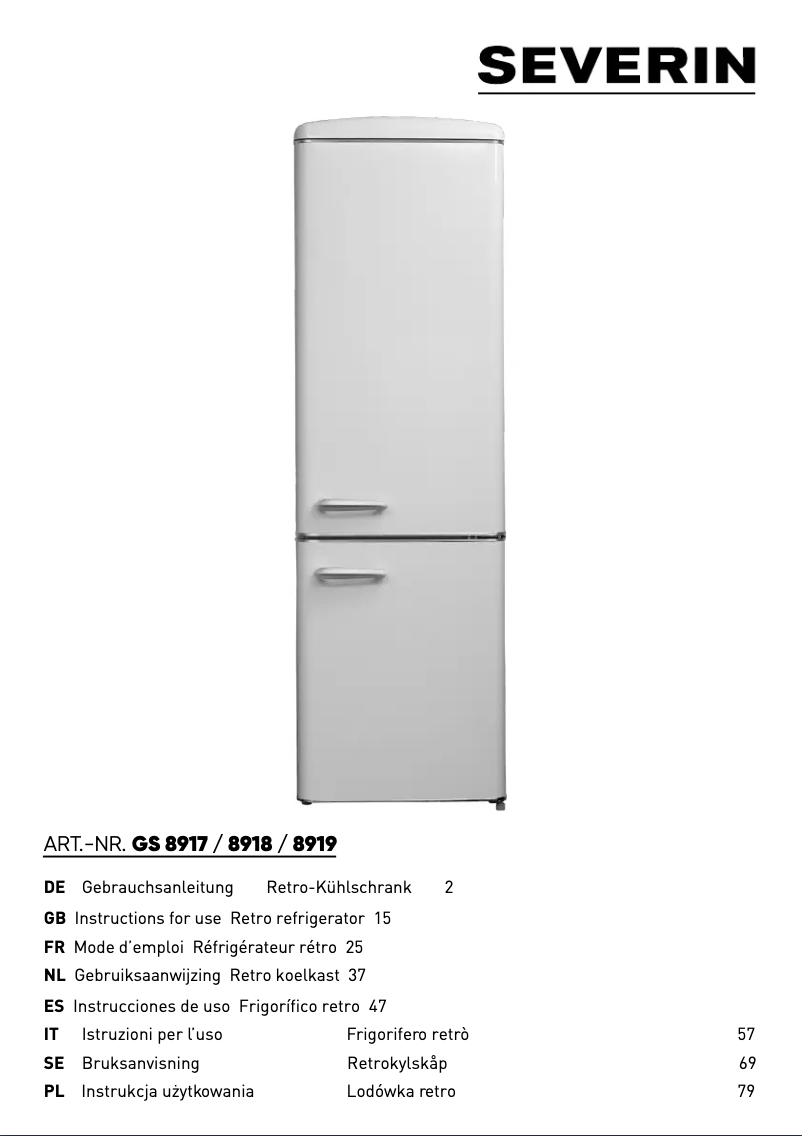 Imagen de la primera página del manual del dispositivo RKG 8919