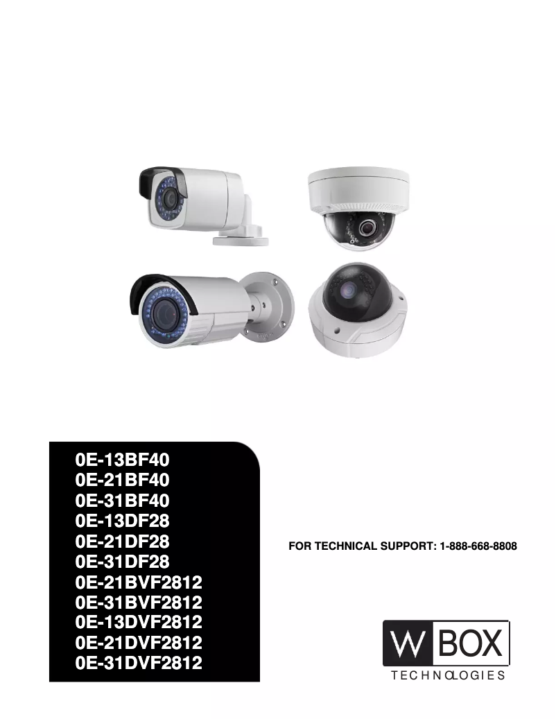 Imagen de la primera página del manual del dispositivo 0E-21BF40WDR