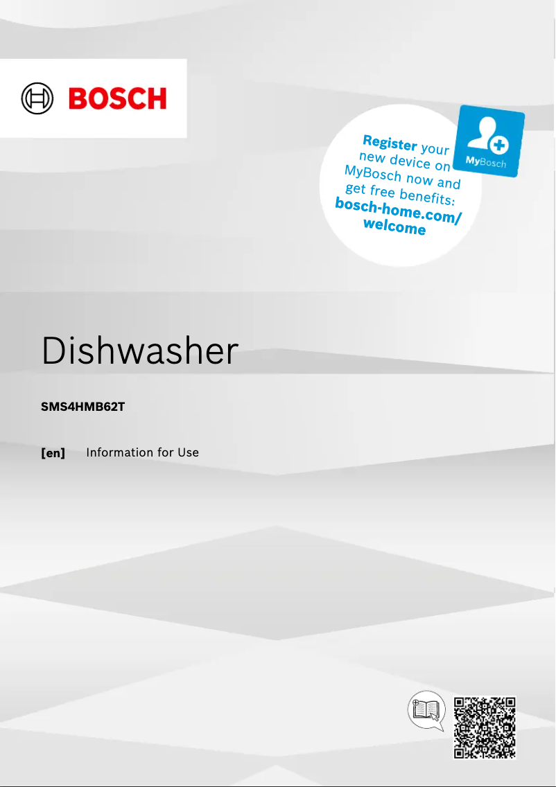 Imagen de la primera página del manual del dispositivo SMS4HMB62T