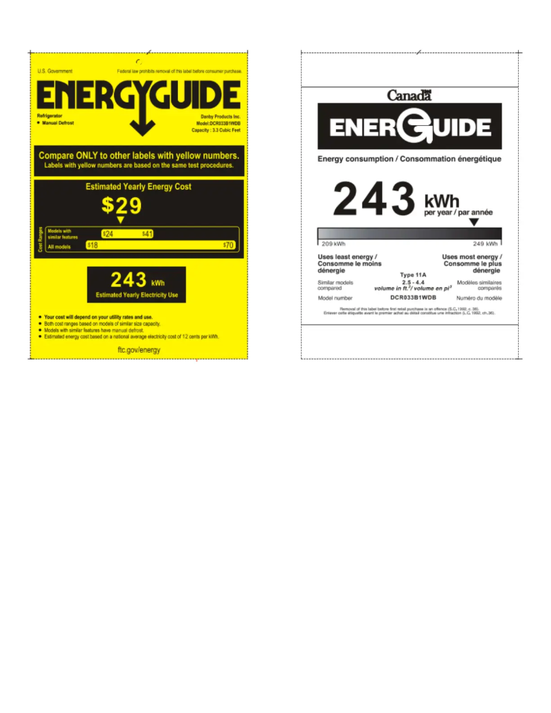 Imagen de la primera página del manual del dispositivo DCR033B1WDB