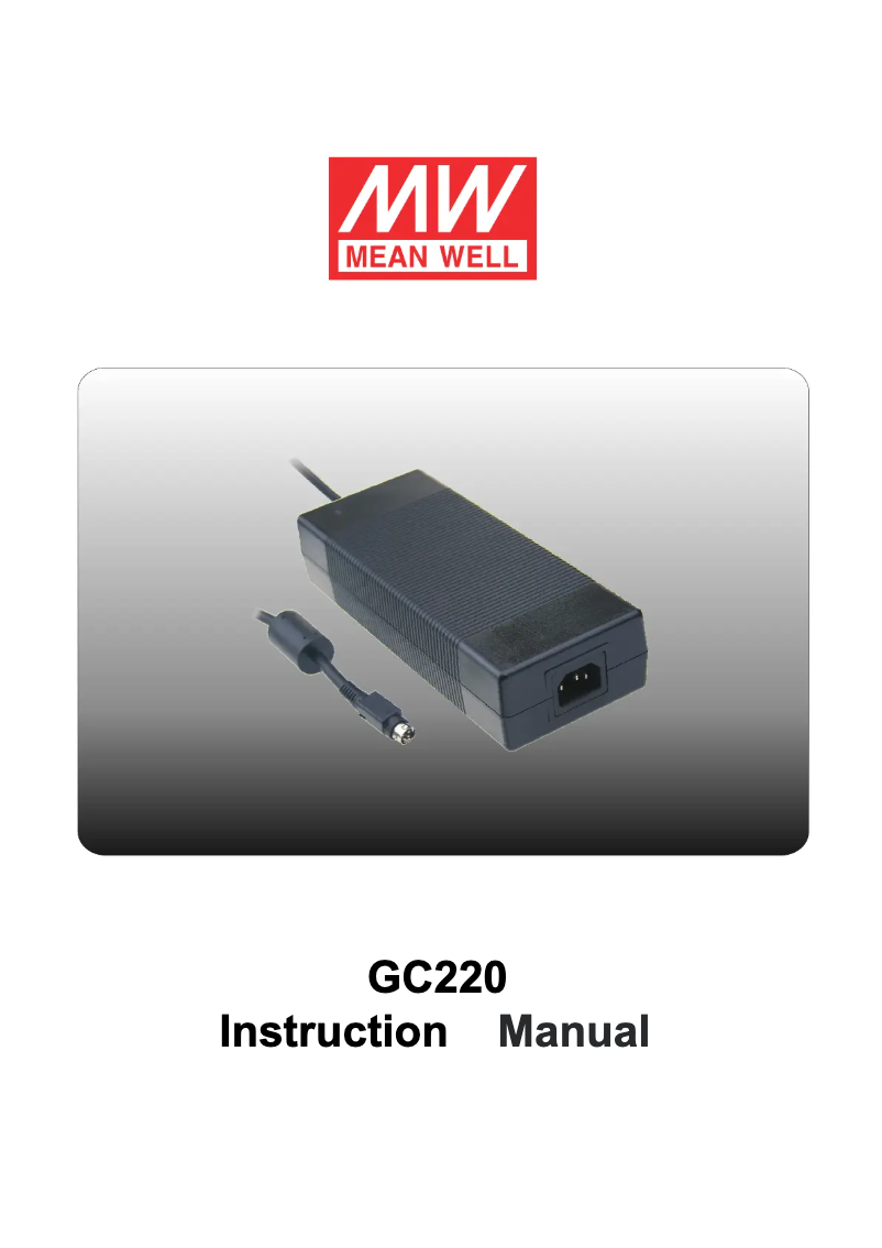 Página 1 del manual Manual de instrucciones Mean Well GC220A48-R7B