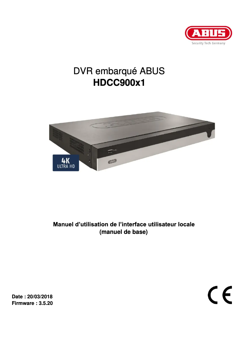 Imagen de la primera página del manual del dispositivo HDCC90001
