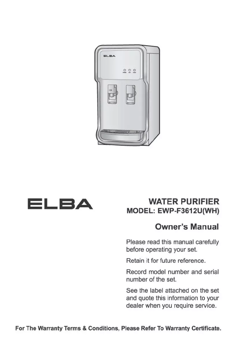 Imagen de la primera página del manual del dispositivo EWP-F3612U(WH)