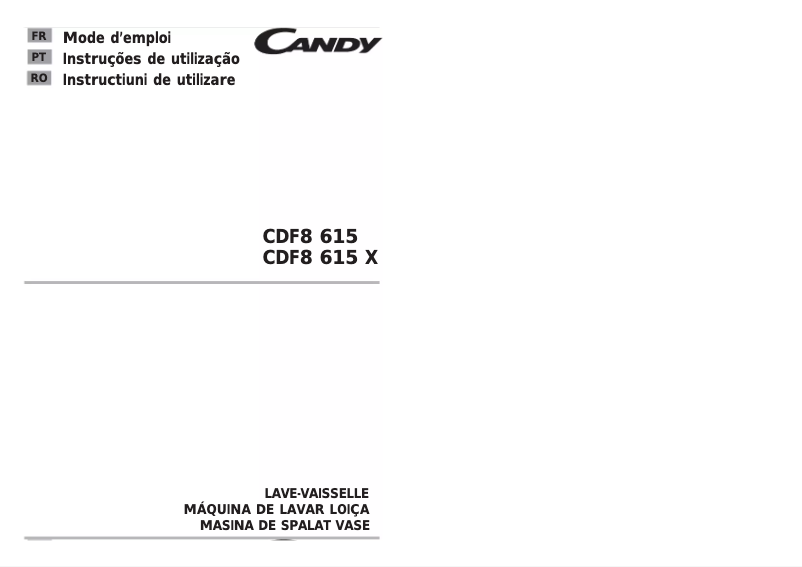 Imagen de la primera página del manual del dispositivo CDF8 615X/1-S