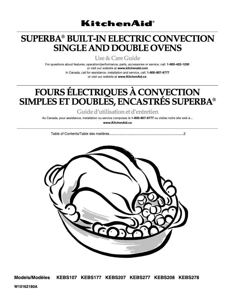 Página nº 1 - Manual de usuario KitchenAid Architect KEBS278SBL