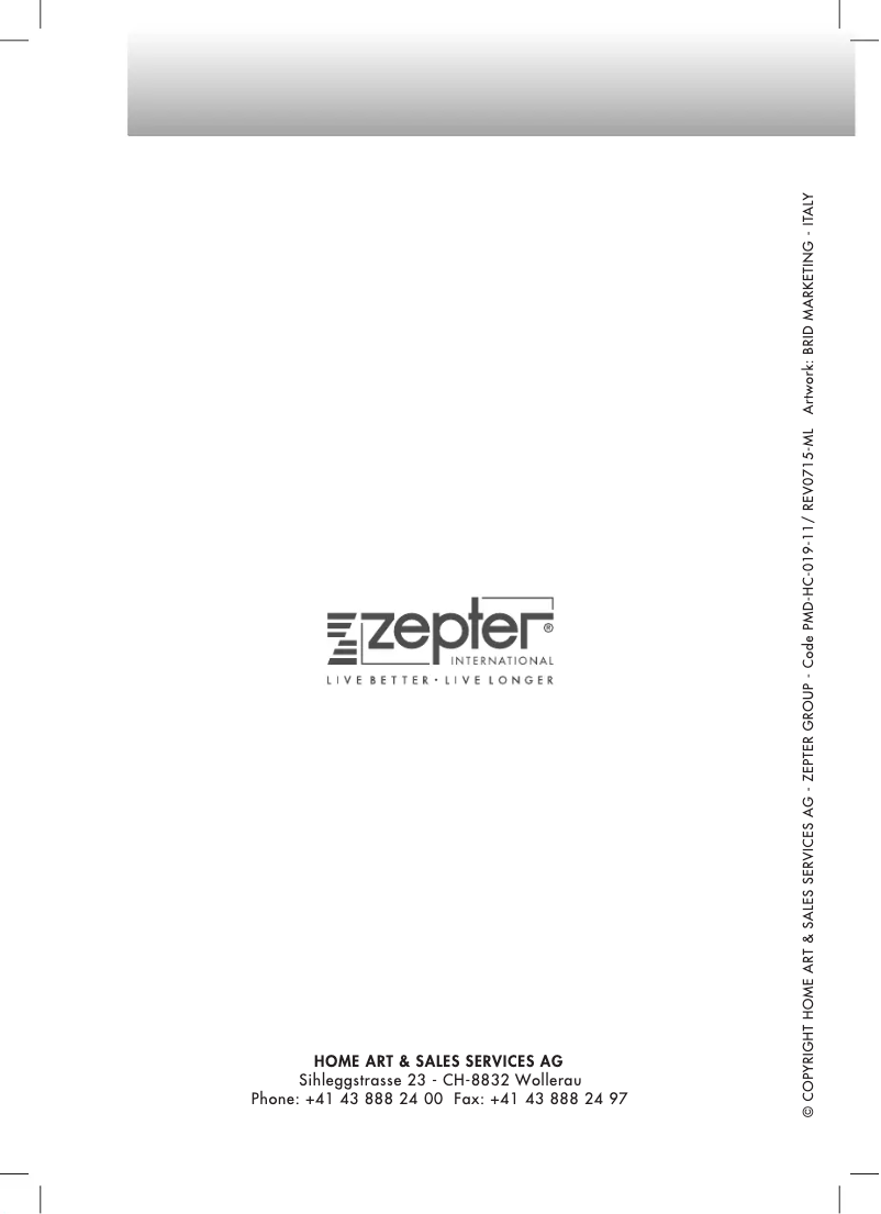 Página 1 del manual Manual de usuario Zepter EdelWasser PWC-670-BLACK