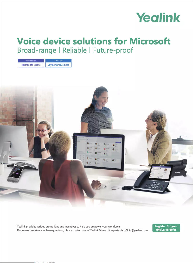 Página 1 del manual Folleto Yealink CP960