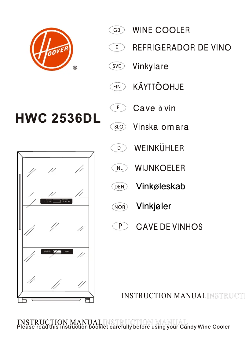 Página 1 del manual Manual de usuario Hoover HWC 2536 DL