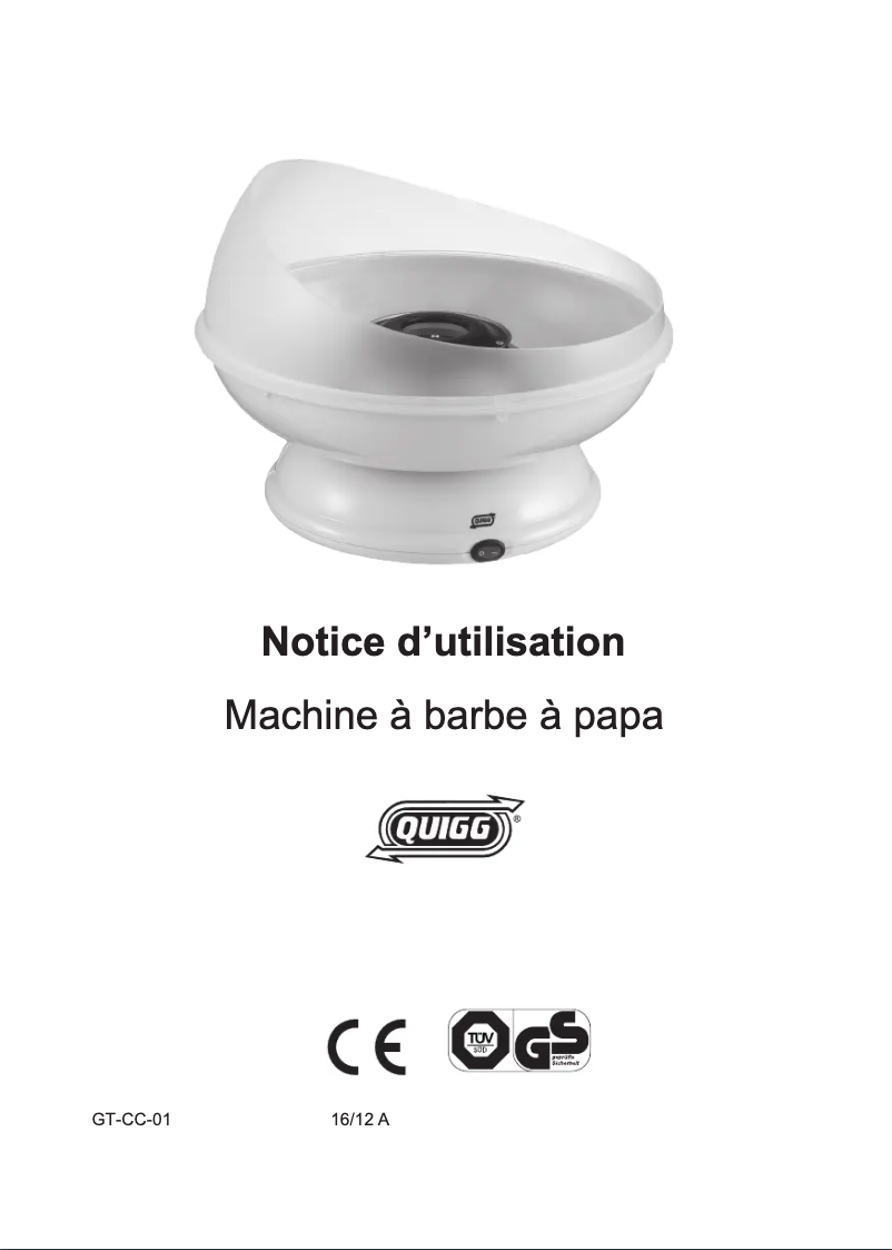 Imagen de la primera página del manual del dispositivo GT-CC-01