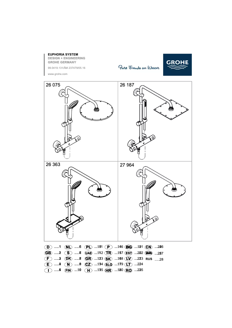 Página nº 1 - Manual de usuario Grothe Euphoria XXL