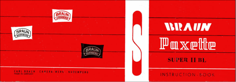 Imagen de la primera página del manual del dispositivo Paxette Super II BL