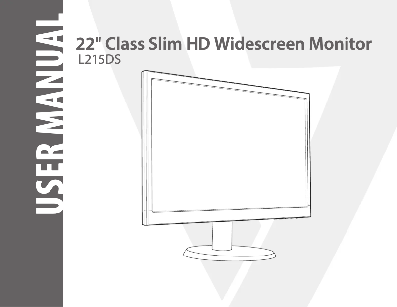Imagen de la primera página del manual del dispositivo L215DS-2E