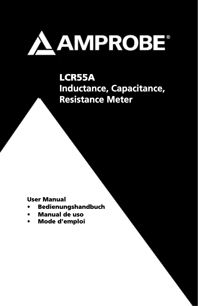 Imagen de la primera página del manual del dispositivo LCR55A