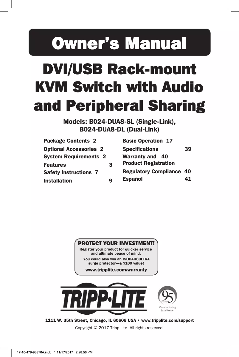 Imagen de la primera página del manual del dispositivo B024-DUA8-DL