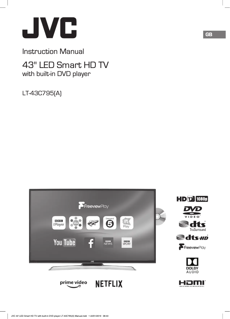 Página 1 del manual Manual de usuario JVC LT-43C795