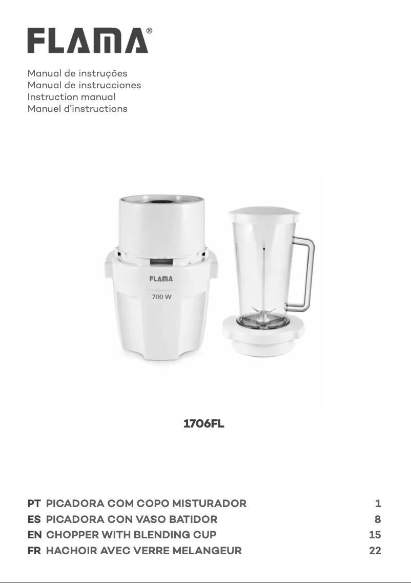 Página 1 del manual Manual de usuario Flama 1706FL
