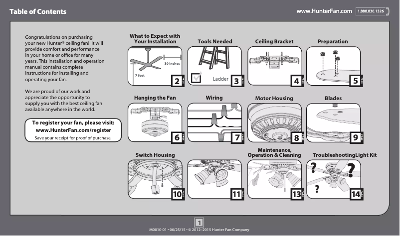Página 1 del manual Manual de usuario Hunter Oakhurst
