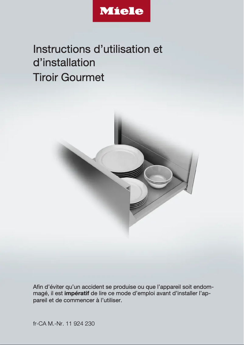 Página 1 del manual Manual de usuario Miele ESW 7570