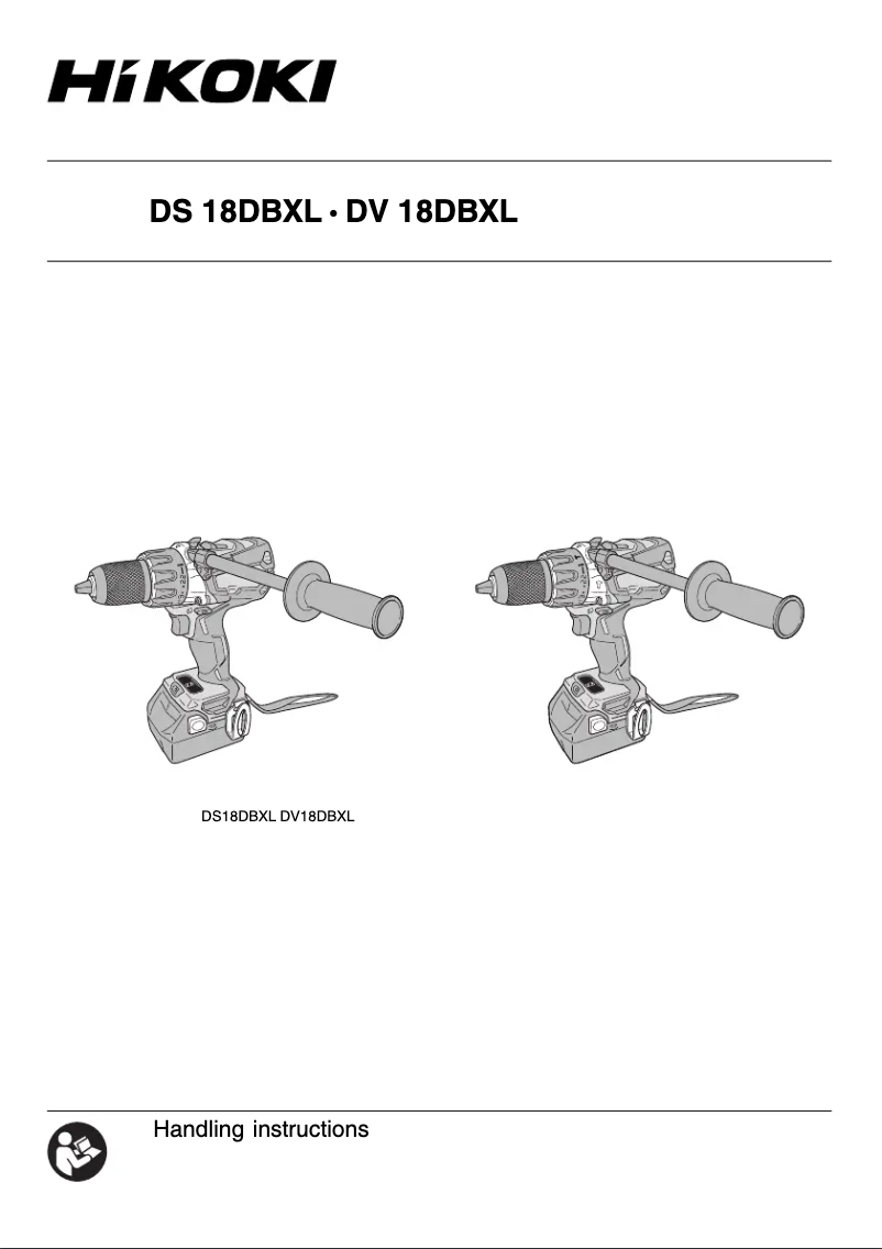 Página 1 del manual Manual de usuario HiKOKI DS18DBXL
