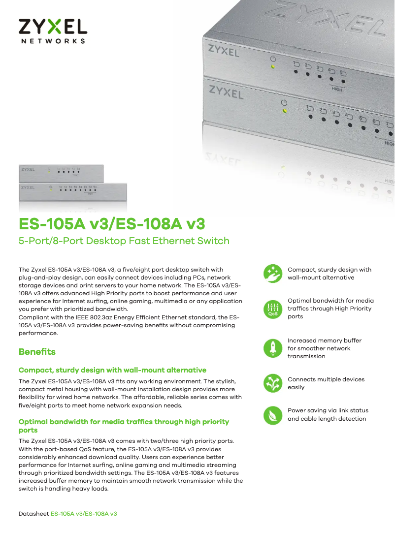 Imagen de la primera página del manual del dispositivo ES-105A v3