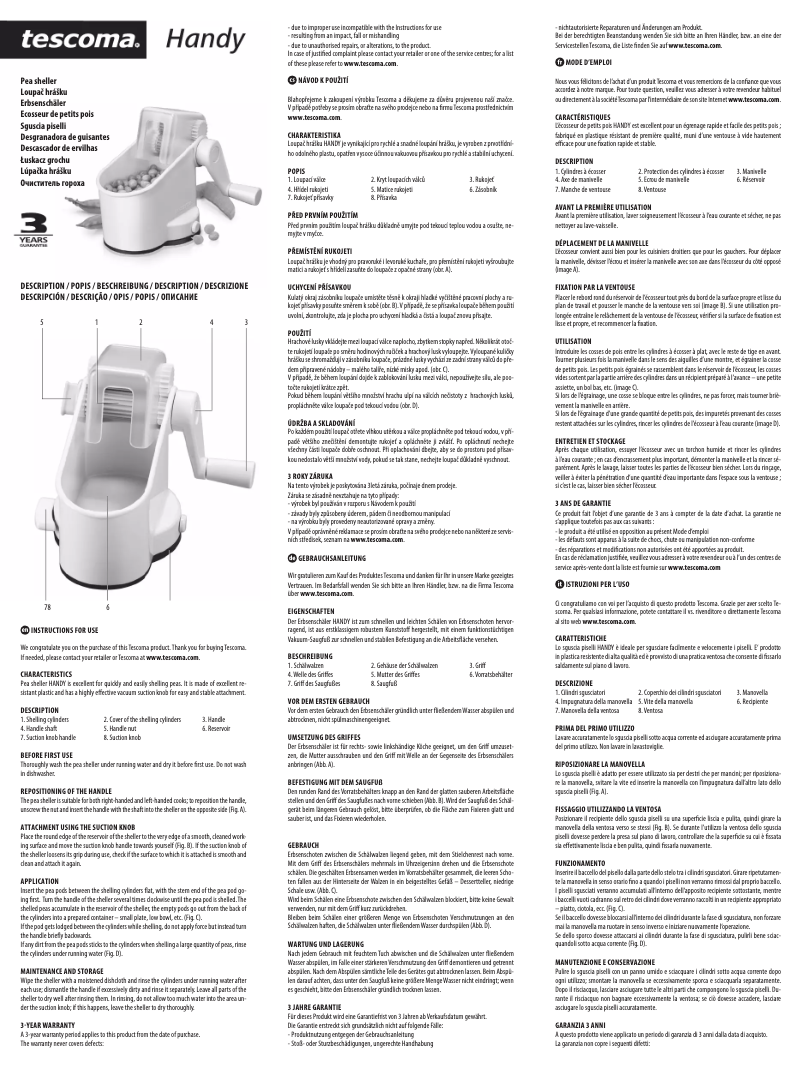 Página 1 del manual Manual de usuario Tescoma 643620