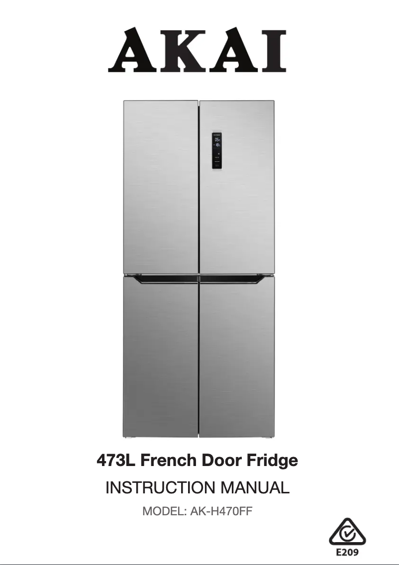 Imagen de la primera página del manual del dispositivo AK-H470FF