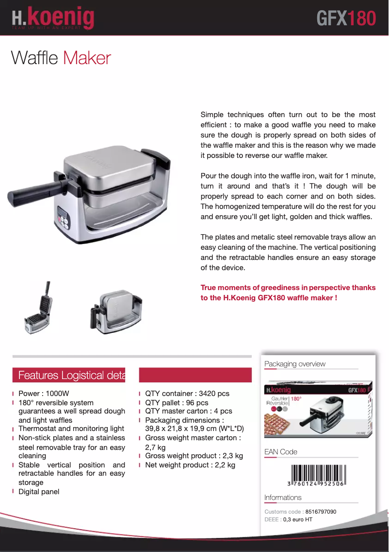 Página 1 del manual Manual de usuario Koenig GFX180