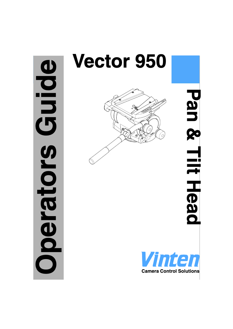 Imagen de la primera página del manual del dispositivo Vector 950