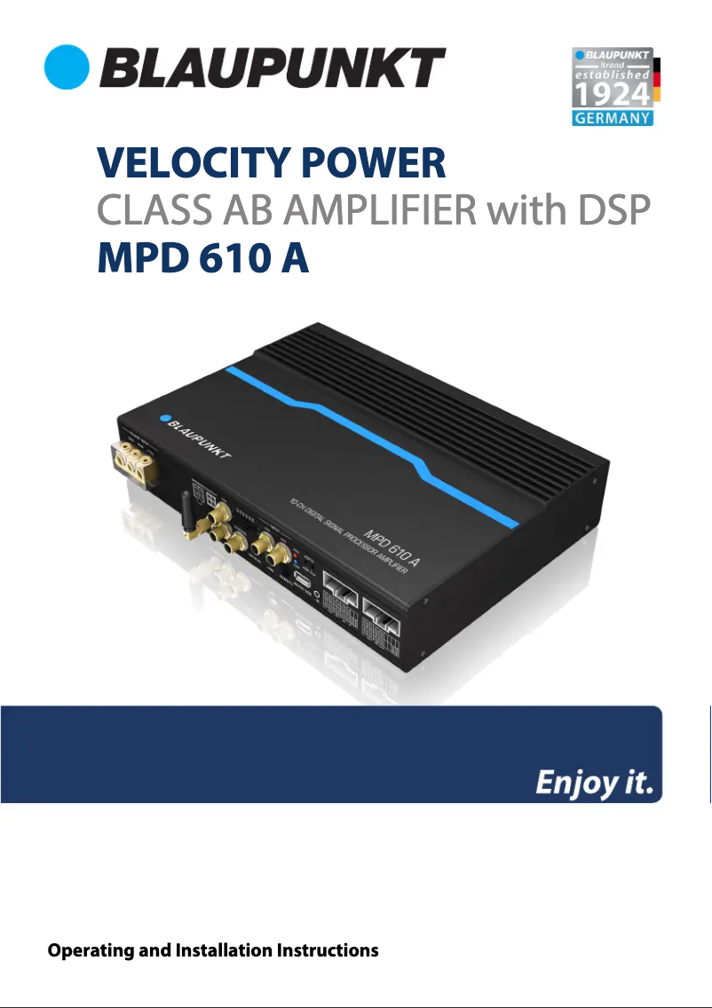 Página 1 del manual Manual de usuario Blaupunkt MPD 610 A