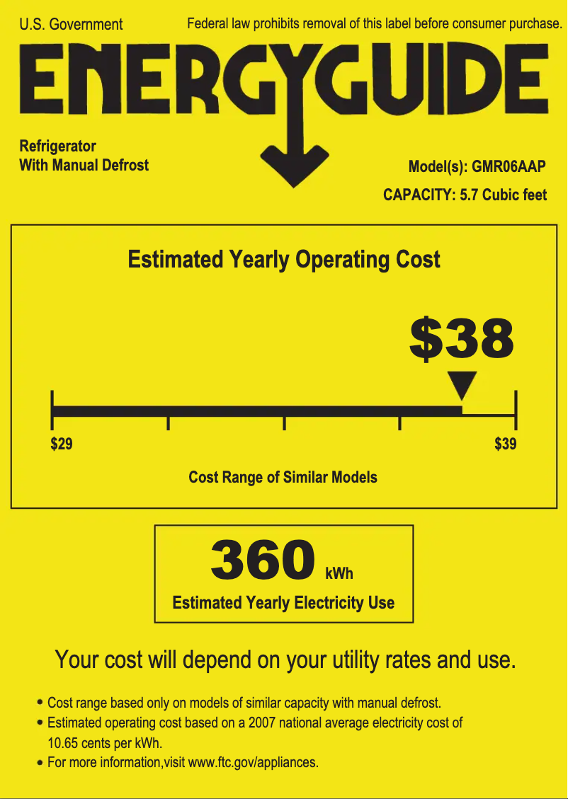 Imagen de la primera página del manual del dispositivo Spacemaker GMR06AAPWW