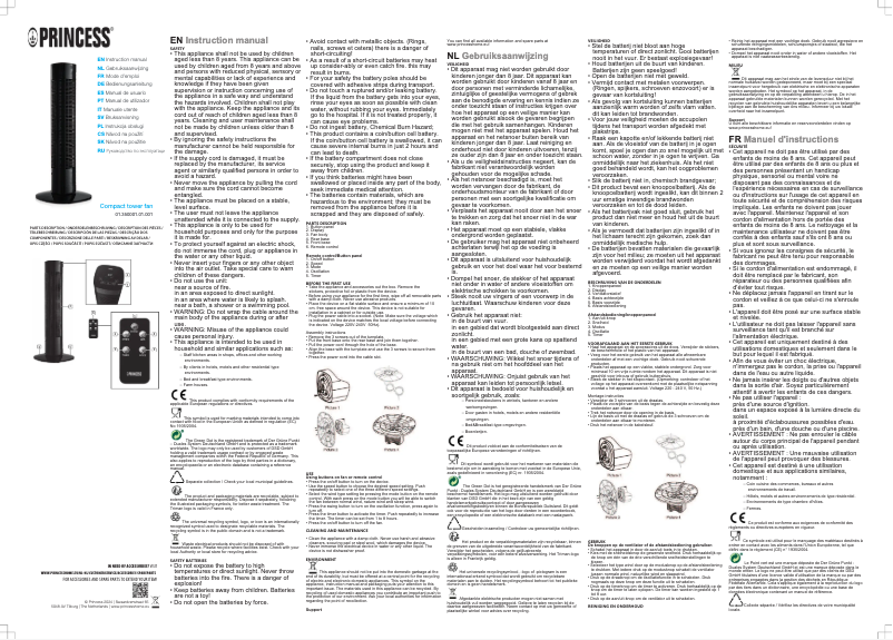 Página 1 del manual Manual de usuario Princess 350001