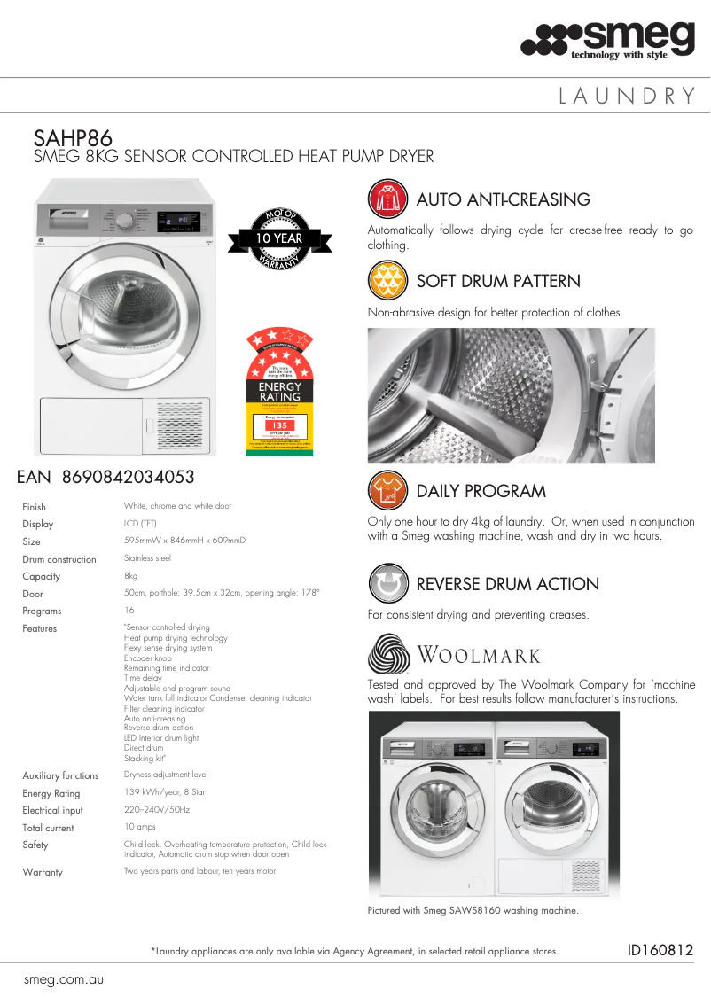 Imagen de la primera página del manual del dispositivo SAHP86