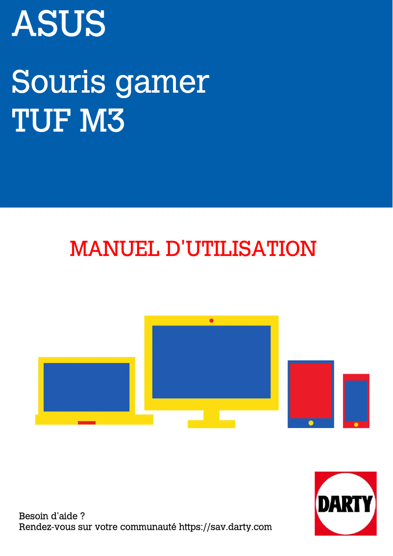 Imagen de la primera página del manual del dispositivo TUF Gaming M3
