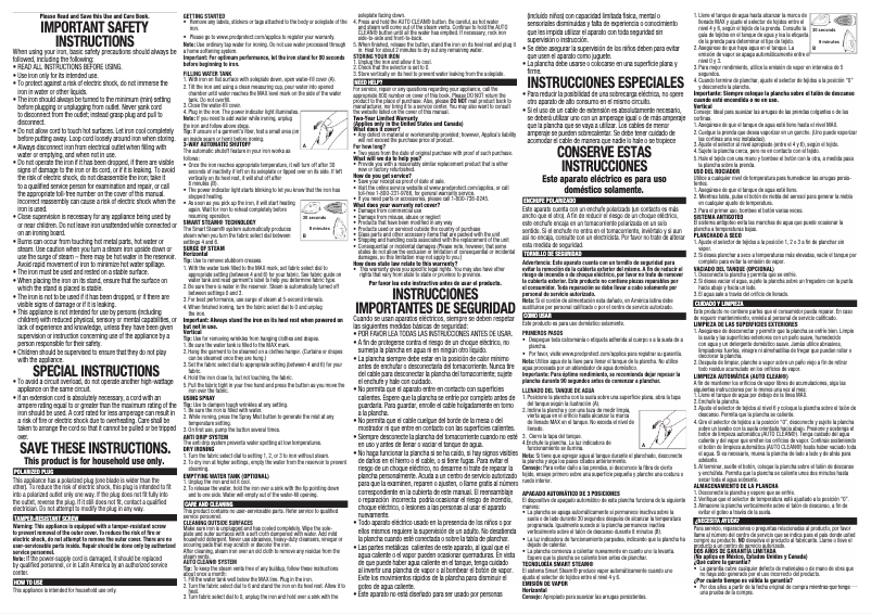 Imagen de la primera página del manual del dispositivo BD Xpress Iron