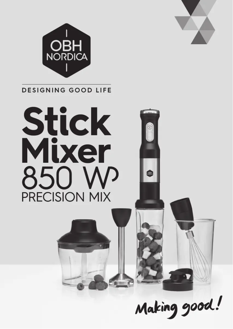 Página nº 1 - Manual de usuario OBH Nordica Precision Mix 7713