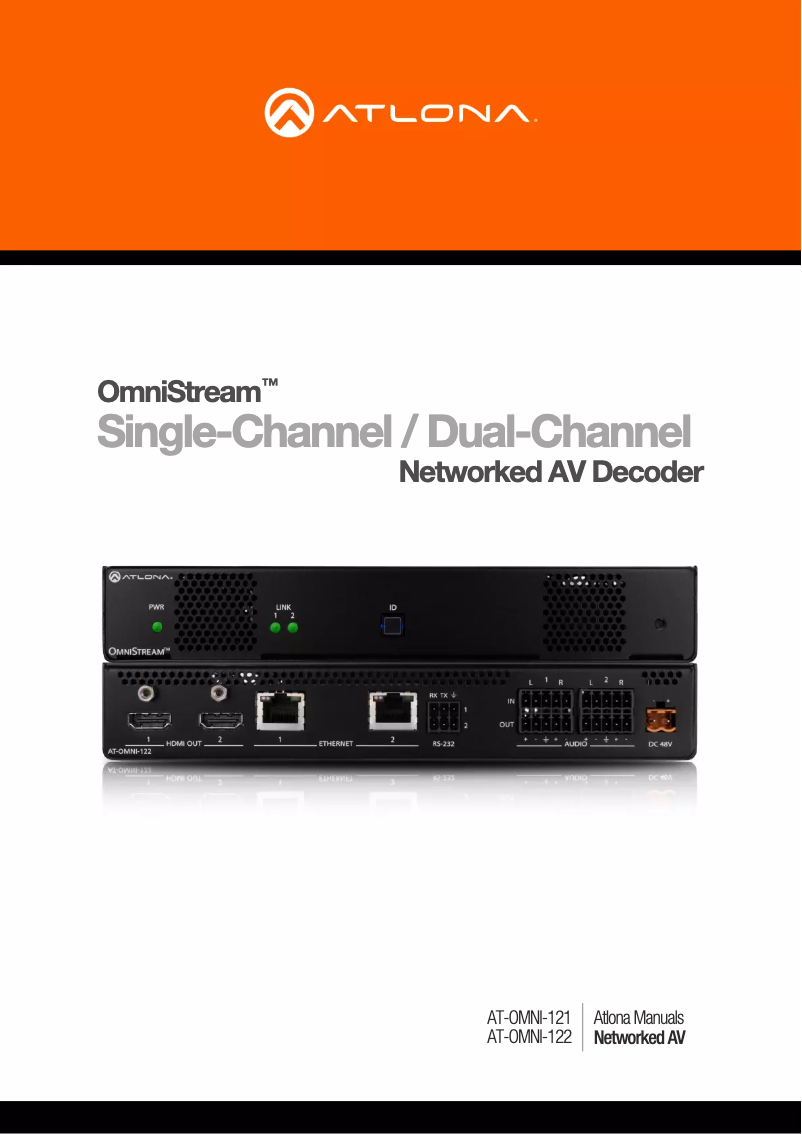 Página nº 1 - Manual de usuario Atlona OMNI-122