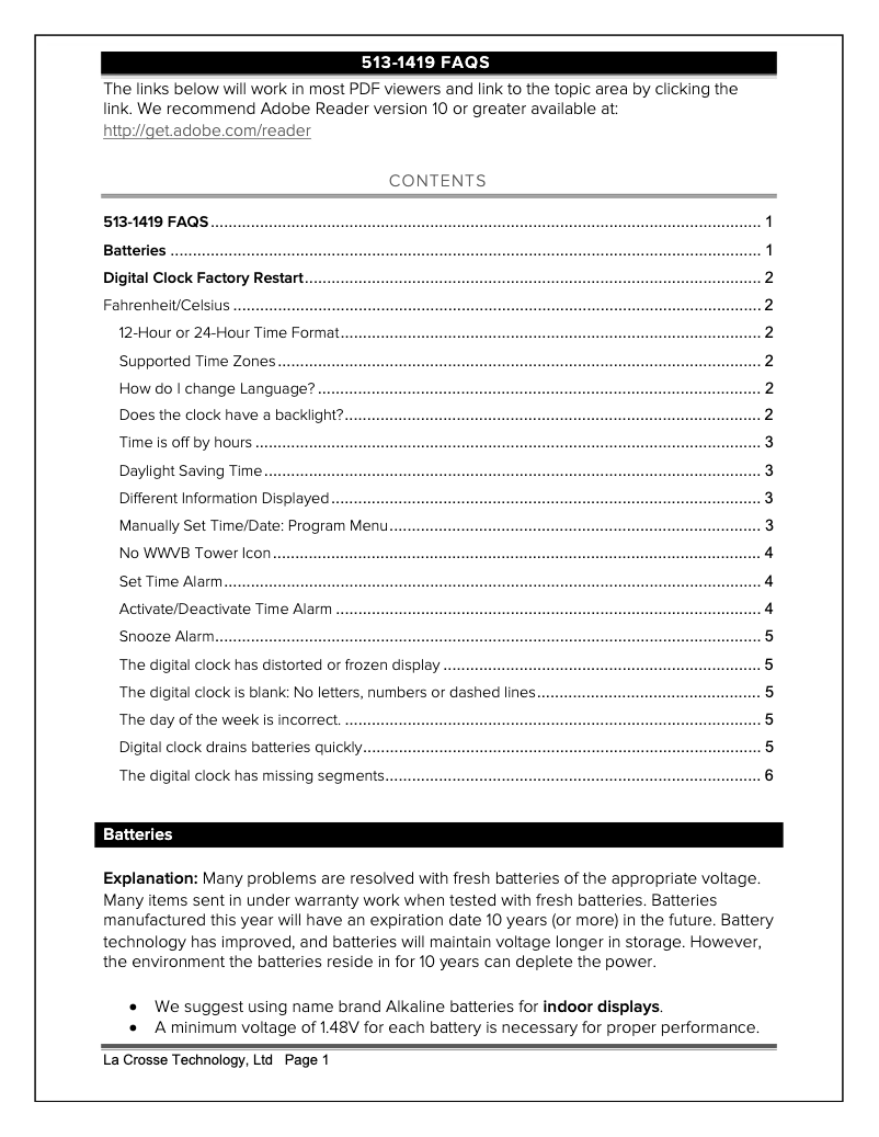 Imagen de la primera página del manual del dispositivo 513-1419V4