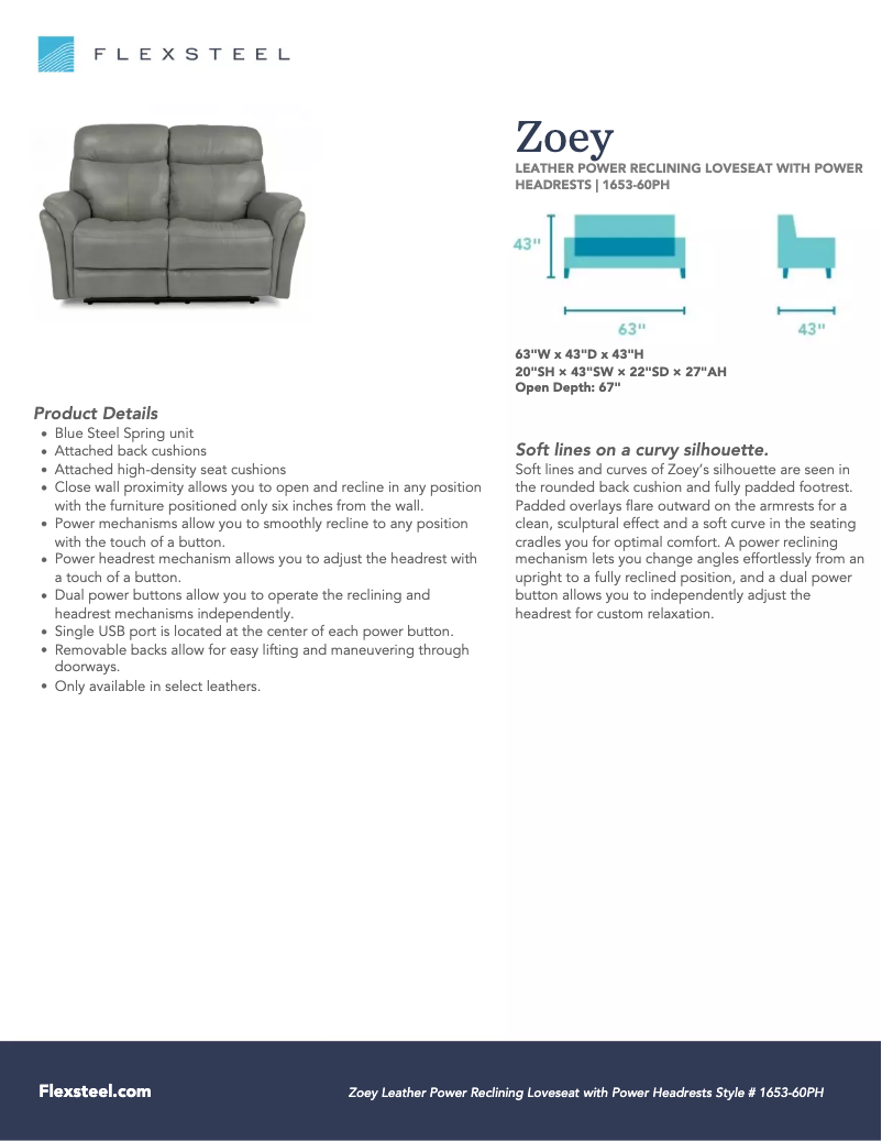 Imagen de la primera página del manual del dispositivo Zoey 1653-60PH