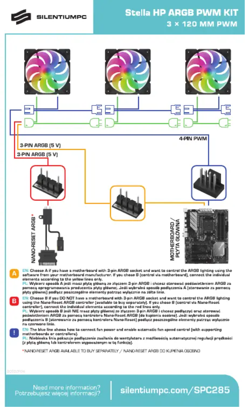 Página 1 del manual Manual de usuario ENDORFY Stella HP ARGB PWM Kit