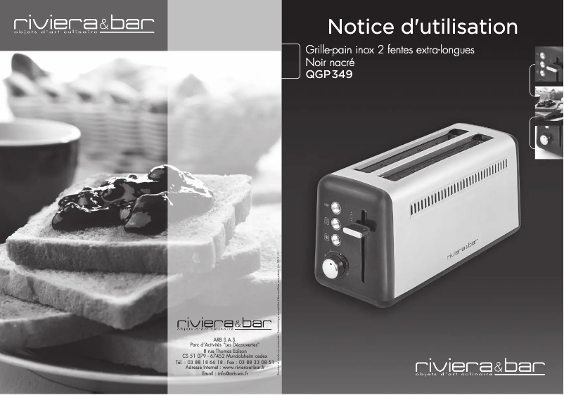 Imagen de la primera página del manual del dispositivo QGP349