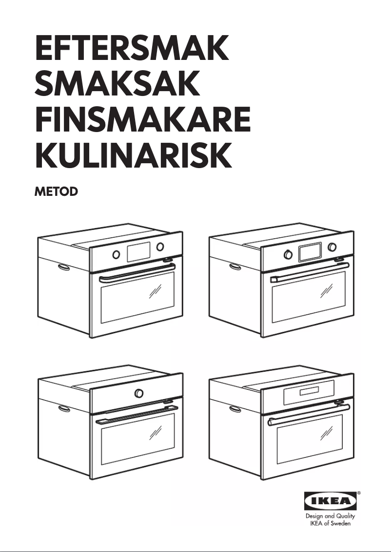 Página 1 del manual Instrucciones / montaje Ikea EFTERSMAK